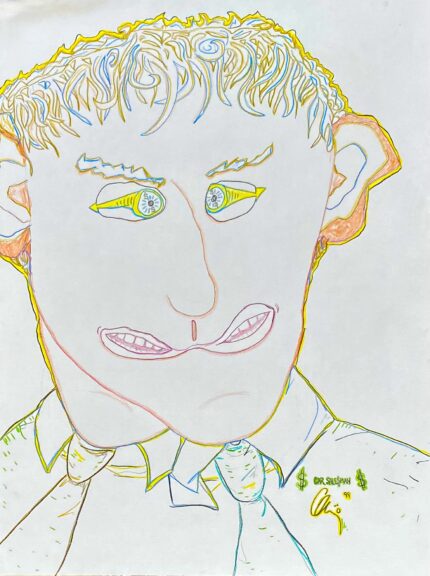 Car Salesman" – Original Drawing by Gregory Michael Maness