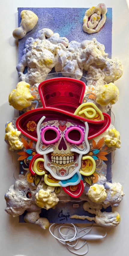 New Orleans “Mardi Gras” Cloud Foamulus Sculptural Edge Wall Art